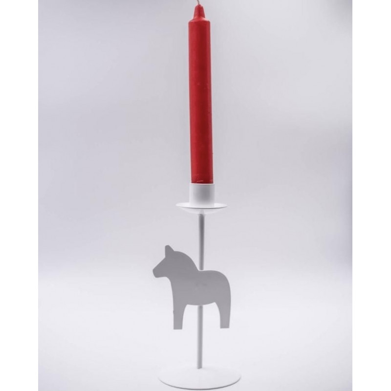 Kerzenständer Hestur, weiß 23cm
